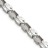 Image of 24" Stainless Steel 5.5mm Polished Fancy Link Chain Necklace