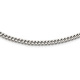 Image of 24" Stainless Steel 5mm Polished Franco Chain Necklace