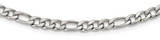Image of 24" Stainless Steel 6mm Polished Figaro Chain Necklace