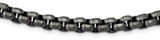 Image of 24" Stainless Steel 8.25mm Polished Gun Metal IP-plated Box Chain Necklace