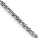 Image of 24" Stainless Steel Polished 3.3mm Cyclone Chain Necklace