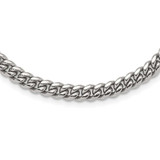 Image of 24" Stainless Steel Polished 6mm Curb Chain Necklace