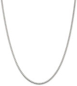 Image of 26" Sterling Silver 2.5mm Box Chain Necklace