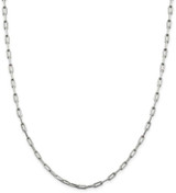 Image of 26" Sterling Silver 3.25mm Elongated Open Link Chain Necklace
