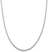 Image of 26" Sterling Silver 3.5mm Cable Chain Necklace