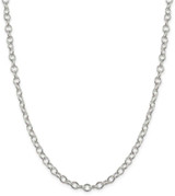 Image of 26" Sterling Silver 5.3mm Oval Cable Chain Necklace