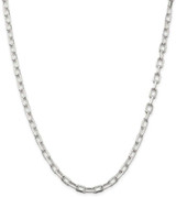 Image of 26" Sterling Silver 5.5mm Diamond-cut Long Link Cable Chain Necklace