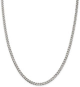 Image of 26" Sterling Silver Polished 3.5mm Curb Chain Necklace