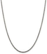 Image of 28" Sterling Silver 2.5mm Solid Rope Chain Necklace