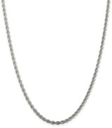 Image of 28" Sterling Silver 3mm Solid Rope Chain Necklace
