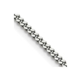 Image of 30" Stainless Steel Polished 3mm Curb Chain Necklace