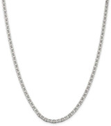 Image of 30" Sterling Silver 3.75mm Flat Anchor Chain Necklace