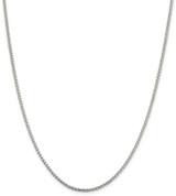 Image of 36" Sterling Silver 2mm Round Box Chain Necklace