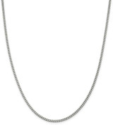 Image of 36" Sterling Silver 3mm Curb Chain Necklace