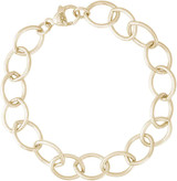 Image of 7" Gold Plated Sterling Silver Single Link Open Curb Classic Charm Bracelet by Rembrandt