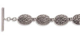 Image of 7" Oxidized Cobblestone Toggle Bracelet 925 Sterling Silver - LIMITED STOCK