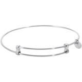 Image of 7" Sterling Silver Confident Bangle Charm Bracelet by Rembrandt