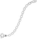 Image of 7.5" Round Link/Spring Ring Bracelet 925 Sterling Silver