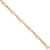 Image of 9" 14K Yellow Gold Polished & Shiny-Cut Anklet
