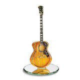 Image of Acoustic Guitar Glass Figurine
