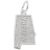 Image of Alabama Map Charm (Choose Metal) by Rembrandt
