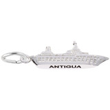 Image of Antigua Cruise Ship 3D Charm (Choose Metal) by Rembrandt