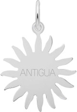Image of Antigua Sun Large Charm (Choose Metal) by Rembrandt