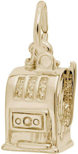 Image of Atlantic City Slot Machine Ring Charm (Choose Metal) by Rembrandt