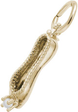Image of Ballet Slipper w/ Simulated Pearl Charm (Choose Metal) by Rembrandt