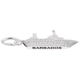 Image of Barbados Cruise Ship 3D Charm (Choose Metal) by Rembrandt