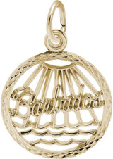 Image of Barbados Faceted Charm (Choose Metal) by Rembrandt