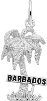 Image of Barbados Palm Tree Charm (Choose Metal) by Rembrandt