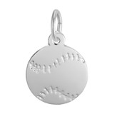 Image of Baseball Charm (Choose Metal) by Rembrandt