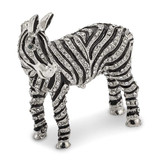 Image of Bejeweled Full Crystal Zebra Trinket Box