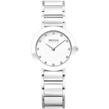 Image of Bering Time - Ladies White Ceramic Link Watch withs 11429-754 (Womens)