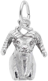 Image of Big Horn Sheep Head Charm (Choose Metal) by Rembrandt