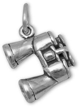 Image of Binoculars Charm 925 Sterling Silver