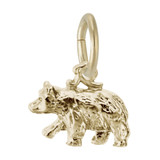 Image of Black Bear Small Charm (Choose Metal) by Rembrandt