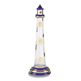 Blue Lighthouse Glass Figurine