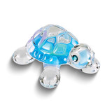 Image of Blue Turtle Glass Figurine