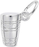 Image of Bongo Drum Charm (Choose Metal) by Rembrandt