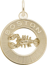 Image of Boston Lobster Ring Charm (Choose Metal) by Rembrandt