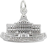 Image of Boston State House Charm (Choose Metal) by Rembrandt