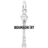 Image of Bourbon Street Lamp Post Charm (Choose Metal) by Rembrandt