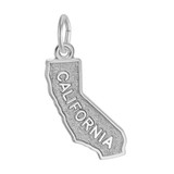 Image of California Map Charm (Choose Metal) by Rembrandt