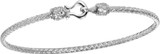Image of Charles Garnier - "Jane" - Rhodium-Plated Sterling Silver 2mm Woven CZ Bangle Bracelet