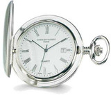Image of Charles Hubert Stainless Off White Dial Super Slim Pocket Watch