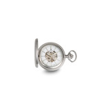Charles Hubert Stainless Steel Hunter Case Tritium Mechanical Pocket Watch