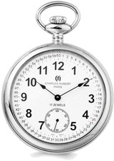 Image of Charles Hubert Stainless Steel Open Face Pocket Watch XWA2743