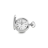 Charles Hubert Stainless Steel Oval Design Pocket Watch